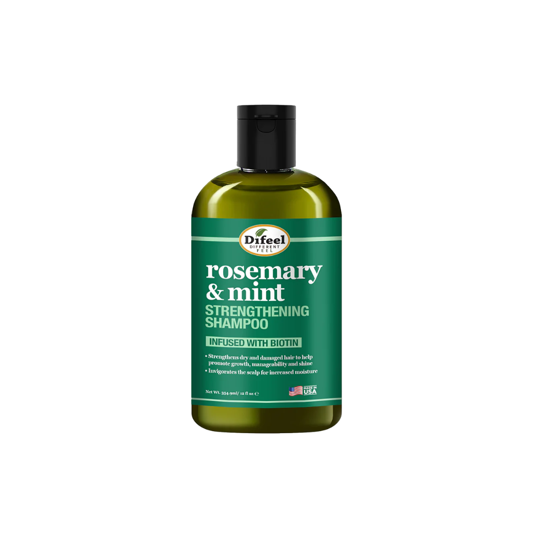 Difeel Rosemary and Mint Hair Strengthening Shampoo with Biotin 12 oz.