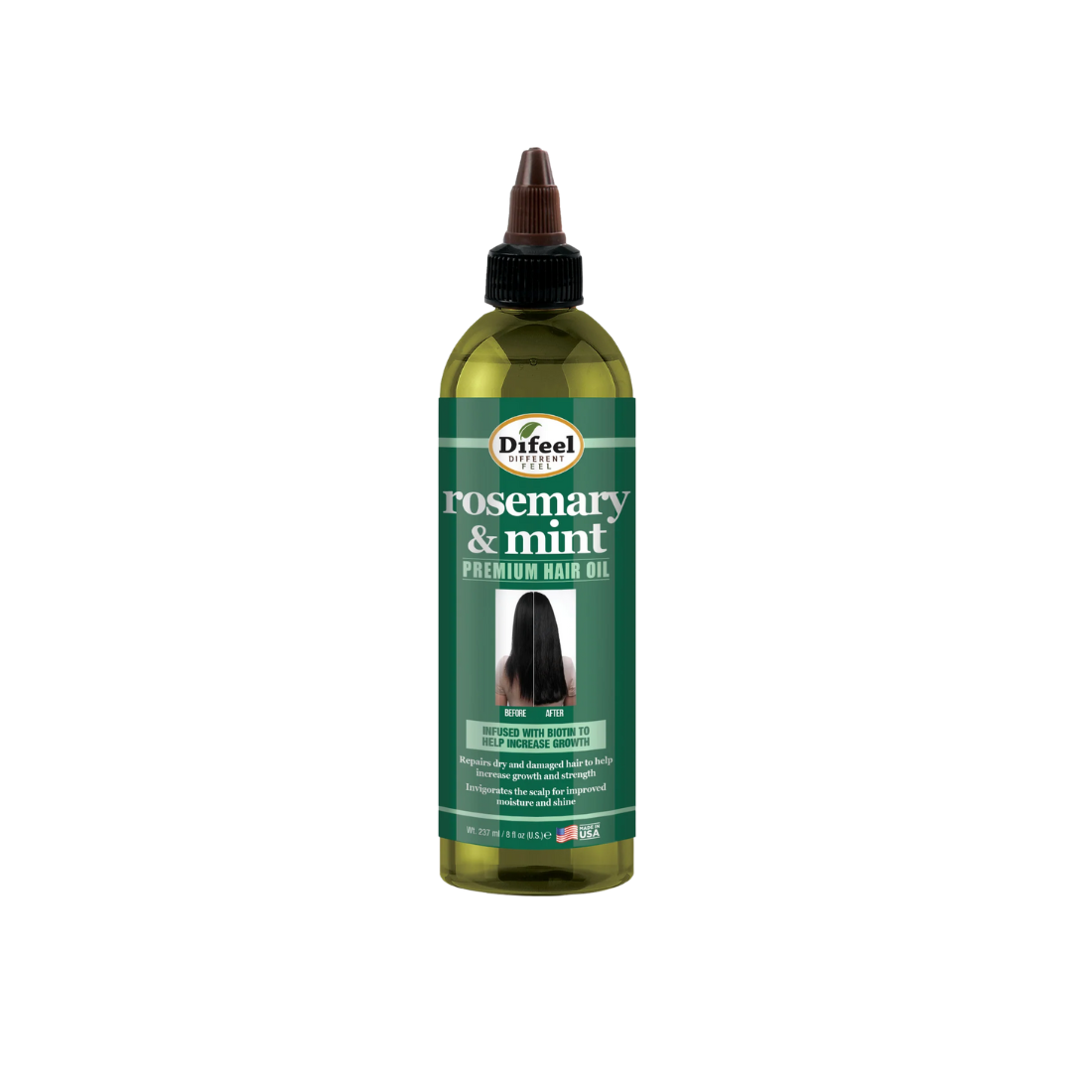 Difeel Rosemary and Mint Premium Hair Oil 8 oz.