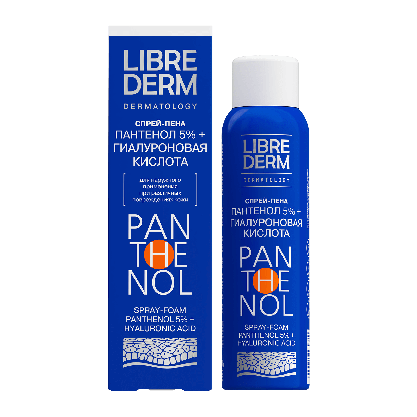 Spray foam 5% + hyaluronic acid, 130 ml