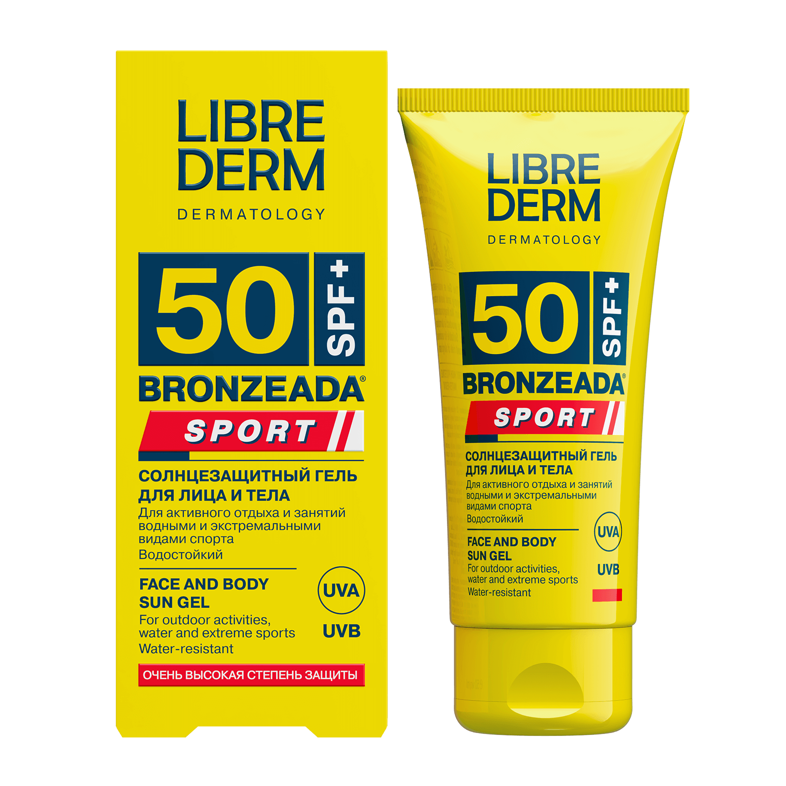 SPORT sunscreen gel for face and body SPF 50, 50 ml