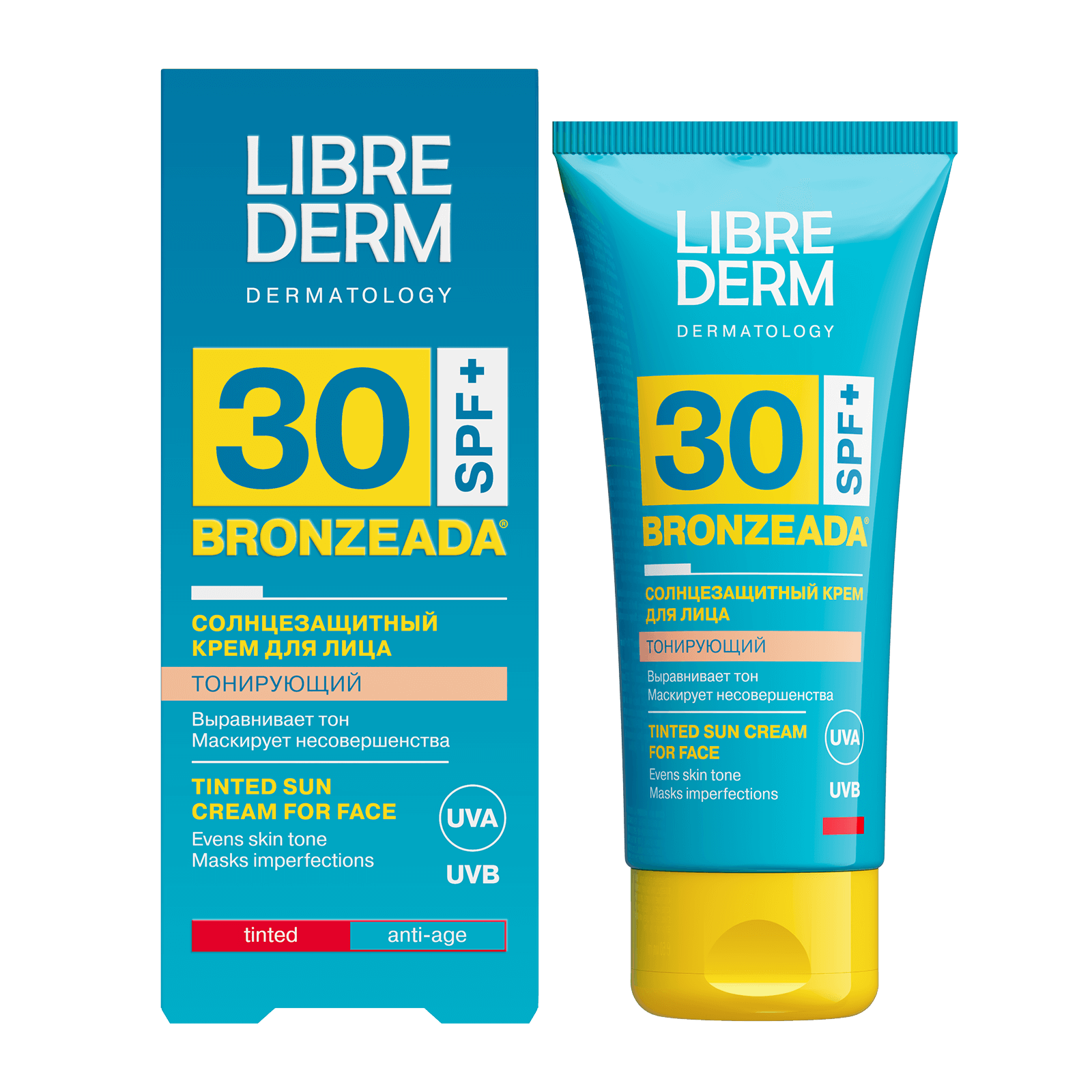 Sunscreen tinted face cream SPF30, 50 ml