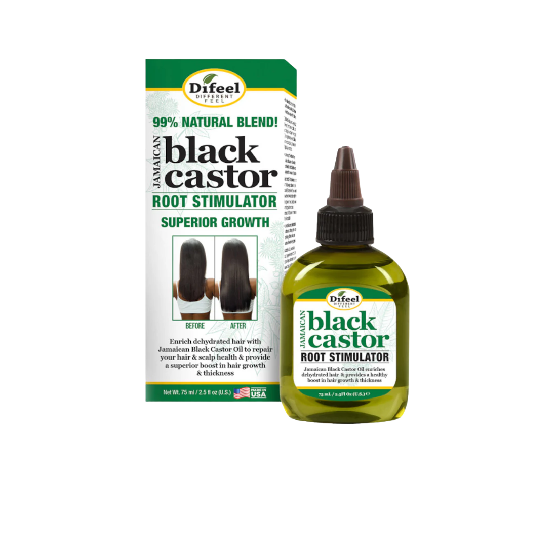 Difeel Superior Growth Jamaican Black Castor Root Stimulator 2.5 oz.
