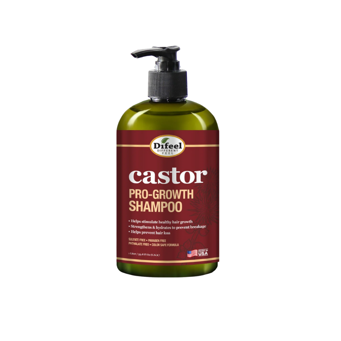 Difeel Castor Pro-Growth Shampoo 12 oz.
