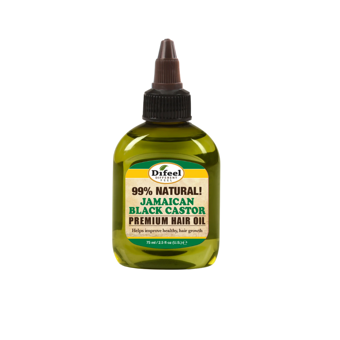 Difeel Premium Natural Hair Oil - Jamaican Black Castor Oil 2.5 oz.