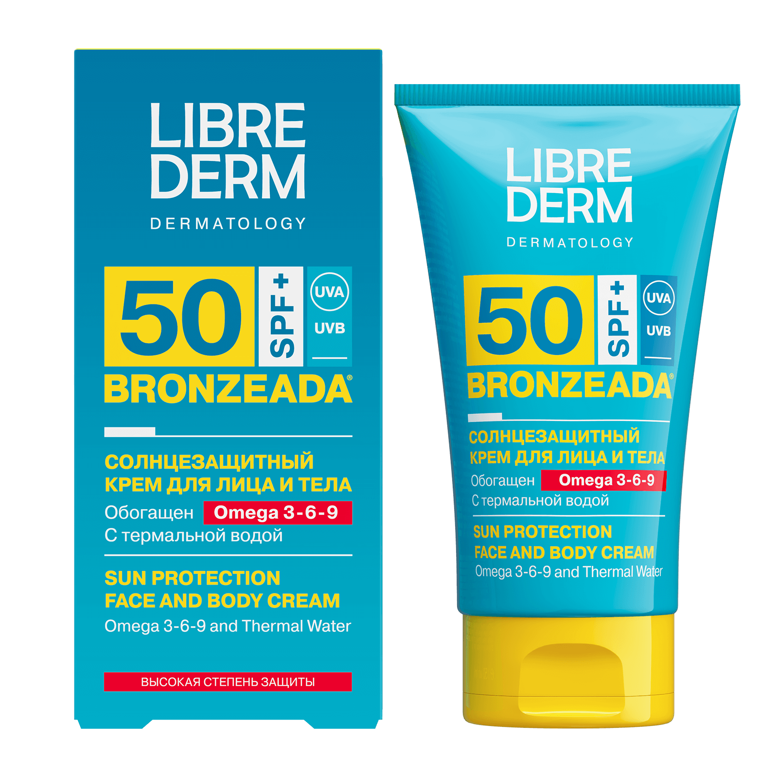 Sunscreen SPF50 with Omega 3-6-9 and thermal water 150 ml